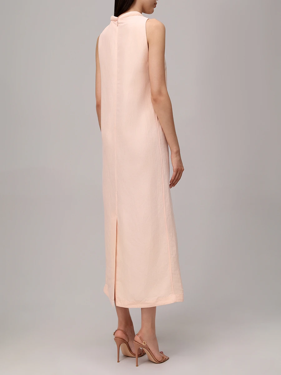 Платье из вискозы и льна