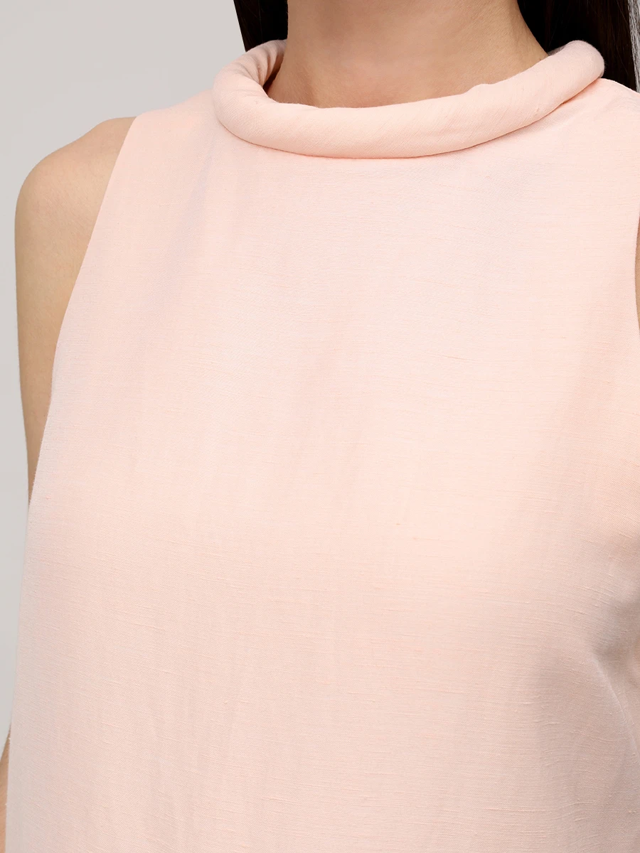 Платье из вискозы и льна