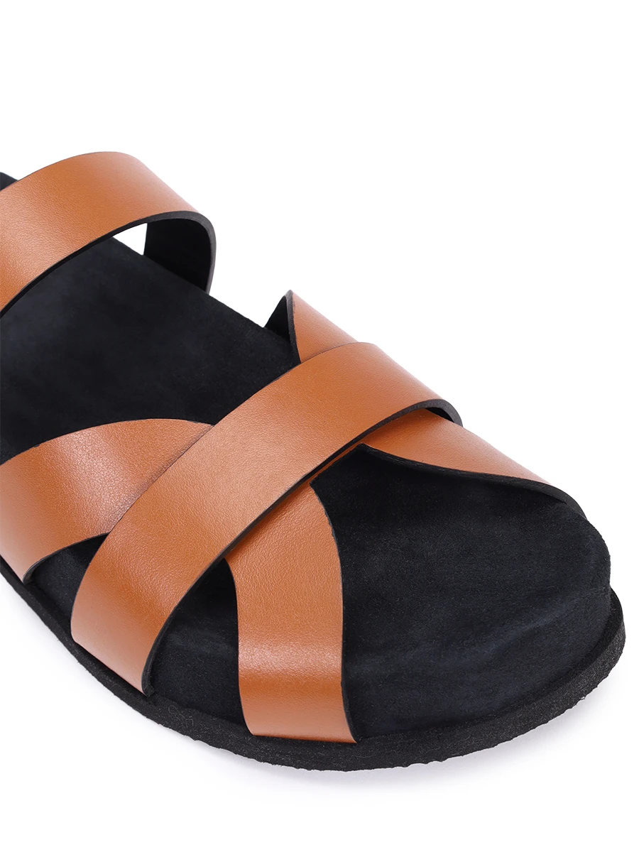 Шлепанцы кожаные