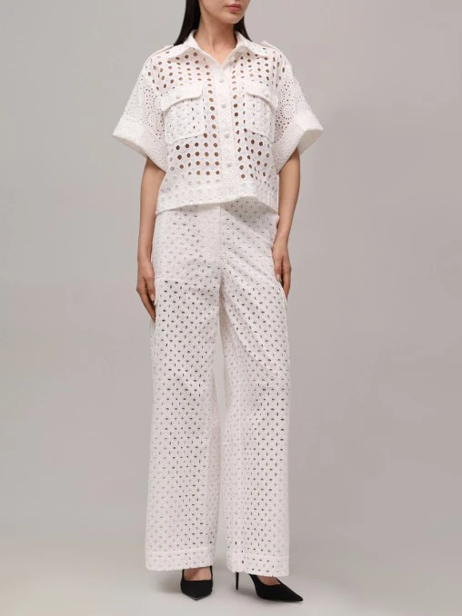 Брюки хлопковые ZIMMERMANN