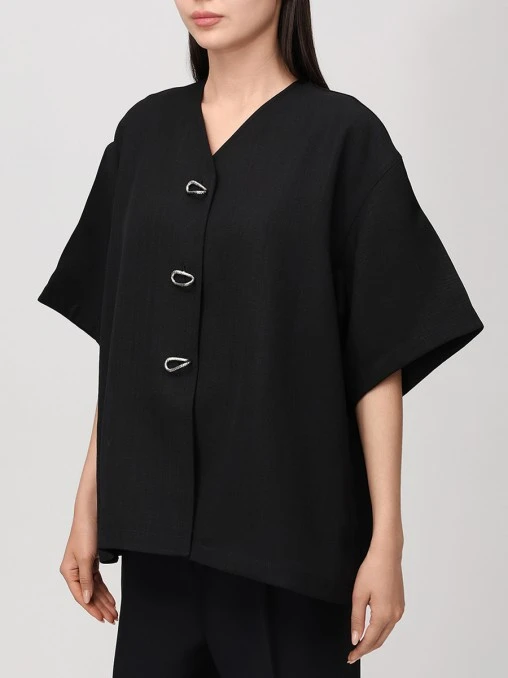Жакет из вискозы и шелка JIL SANDER