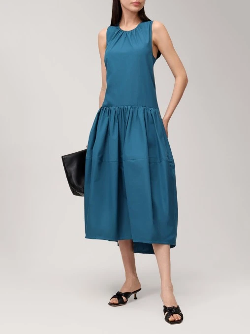 Платье хлопковое JIL SANDER