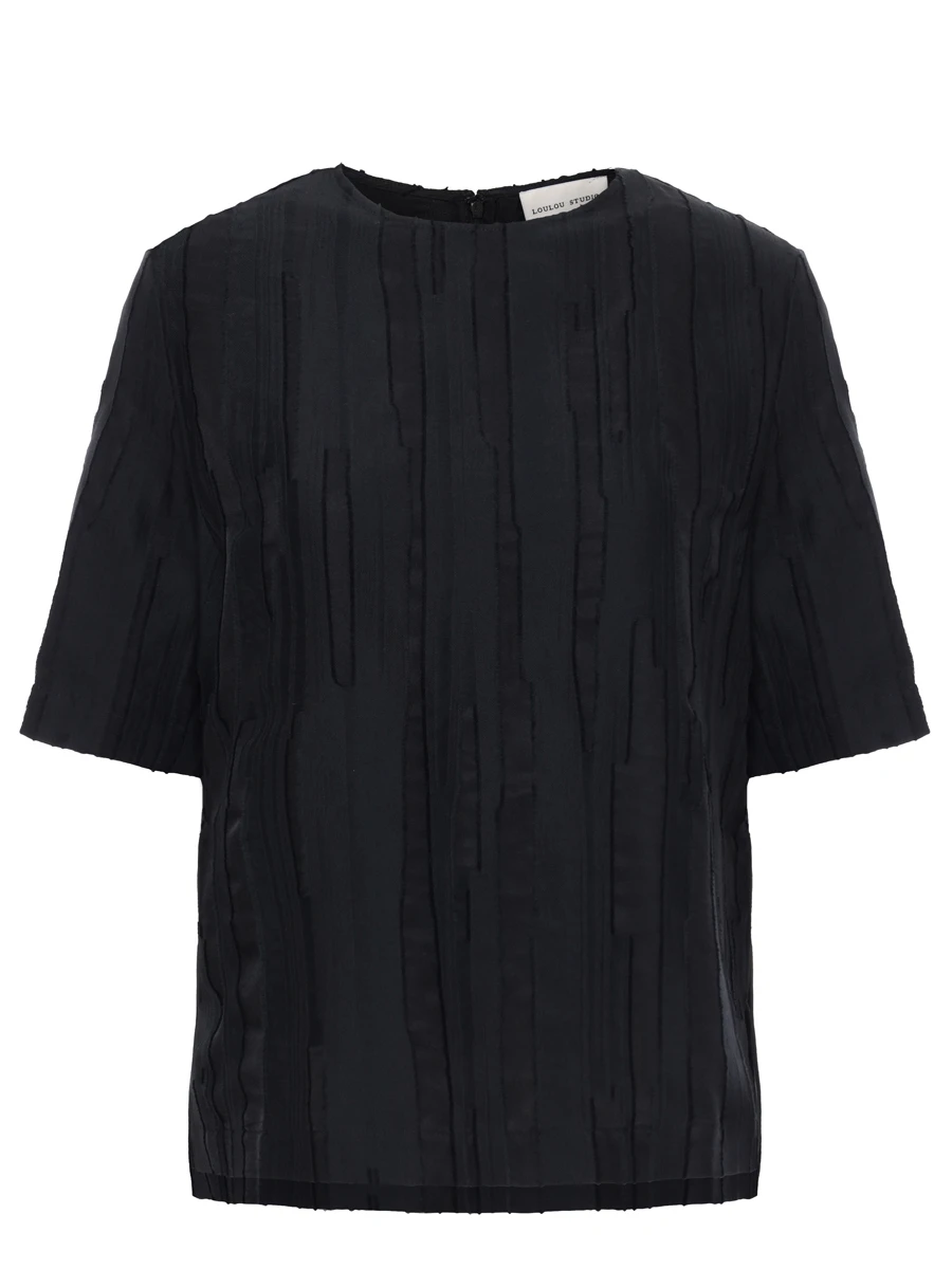 Блуза из шелка и хлопка