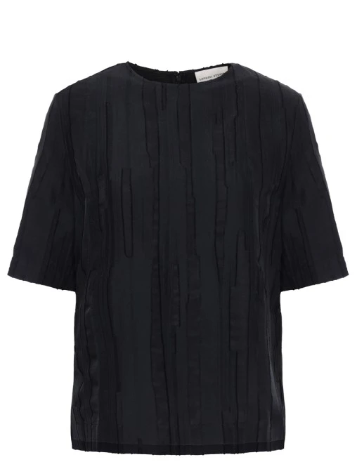 Блуза из шелка и хлопка LOU LOU DE SAISON