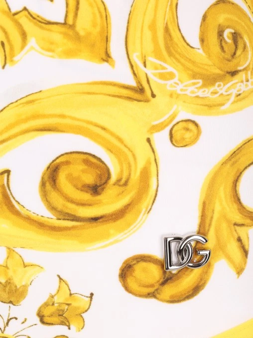 Сплошной купальник с принтом DOLCE & GABBANA