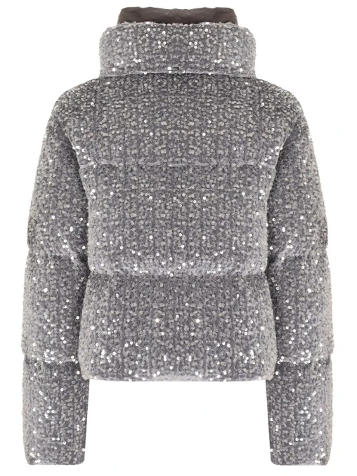 Пуховик с пайетками HERNO