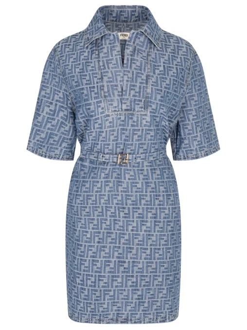 Платье с принтом FENDI