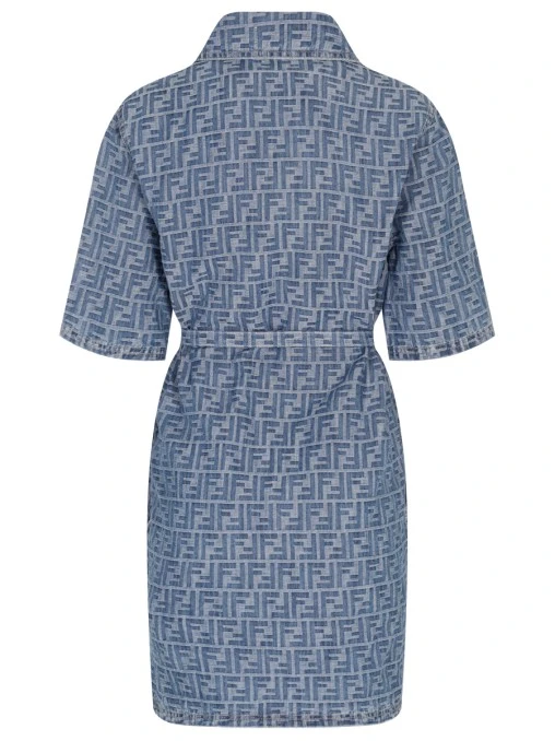 Платье с принтом FENDI