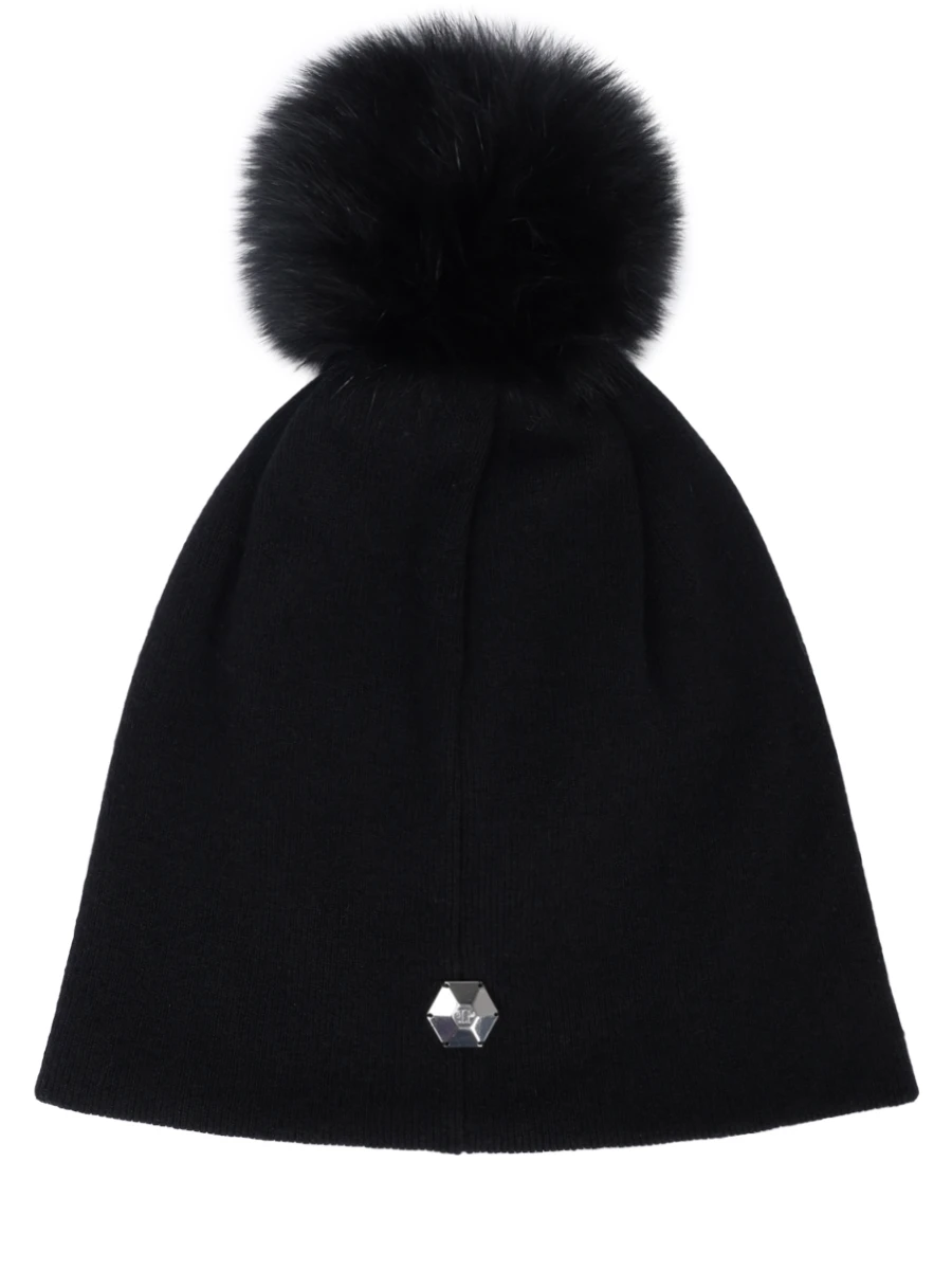 Шапка вязаная с помпоном