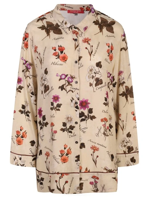 Блуза с принтом MARINA RINALDI