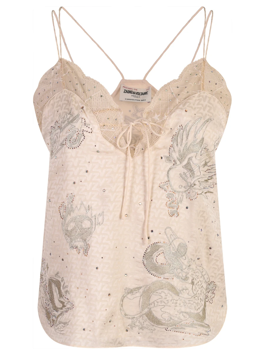 Топ шелковый