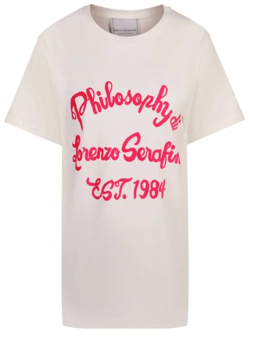 Футболка хлопковая PHILOSOPHY DI LORENZO SERAFINI