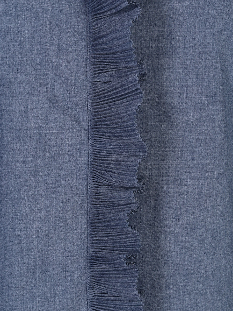 Блуза однотонная