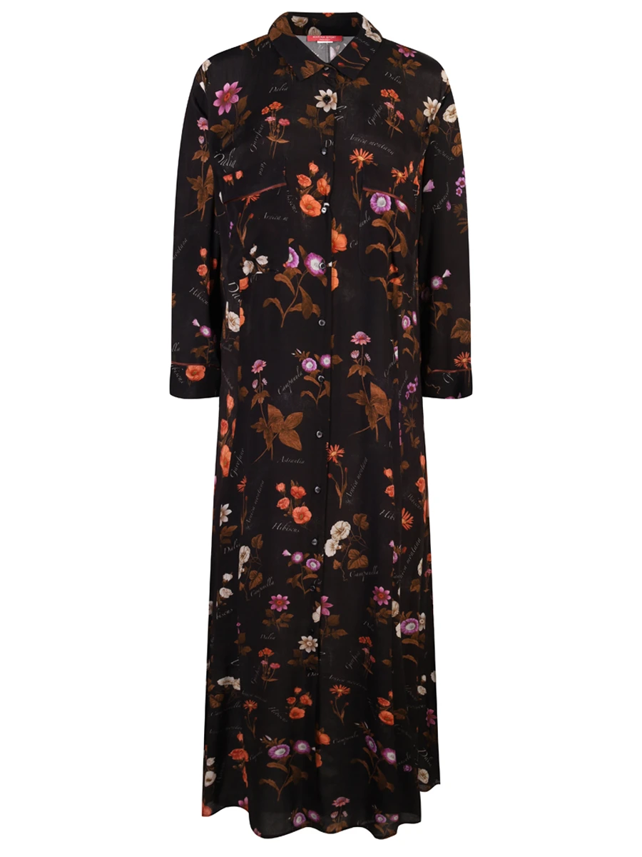 Платье с принтом из вискозы