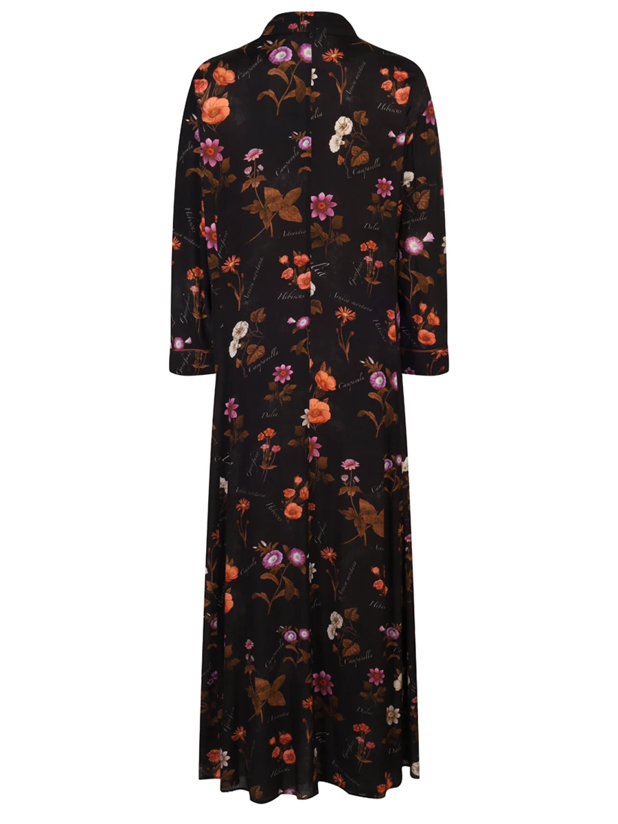 Платье с принтом из вискозы