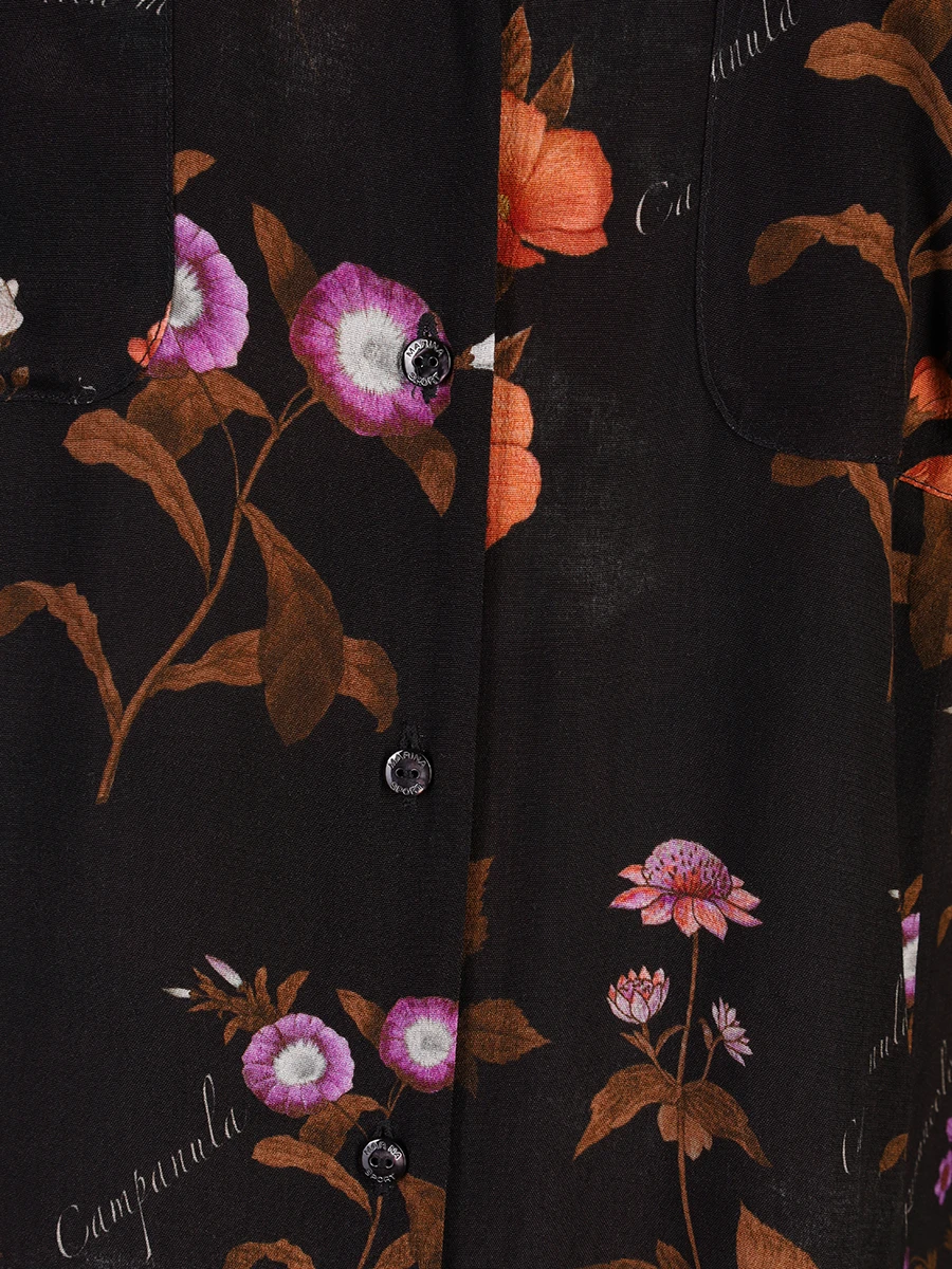 Платье с принтом из вискозы