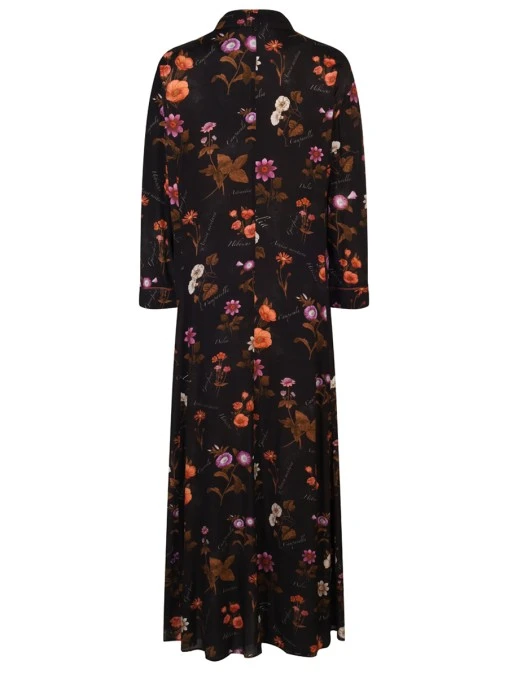 Платье с принтом из вискозы MARINA RINALDI