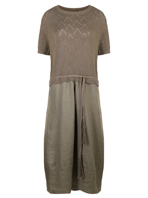 Платье комбинированное ELENA MIRO