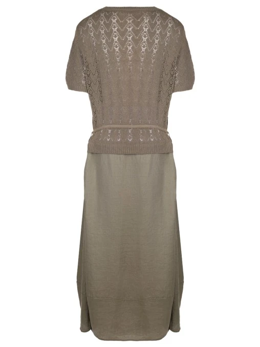 Платье комбинированное ELENA MIRO