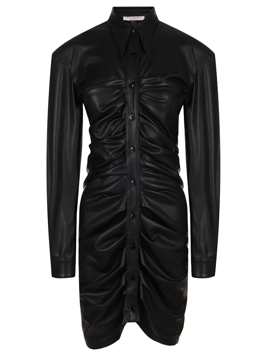 Платье однотонное