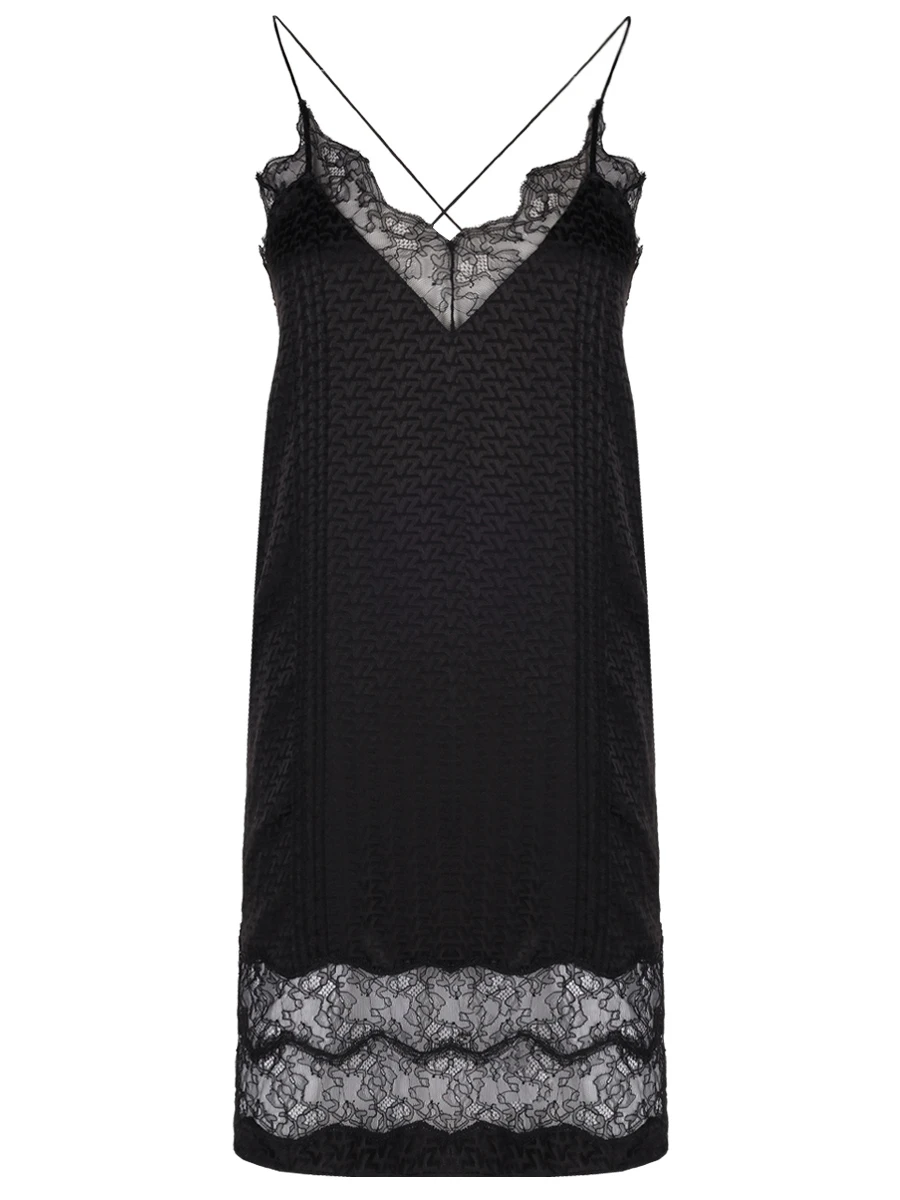 Платье-комбинация из шелка