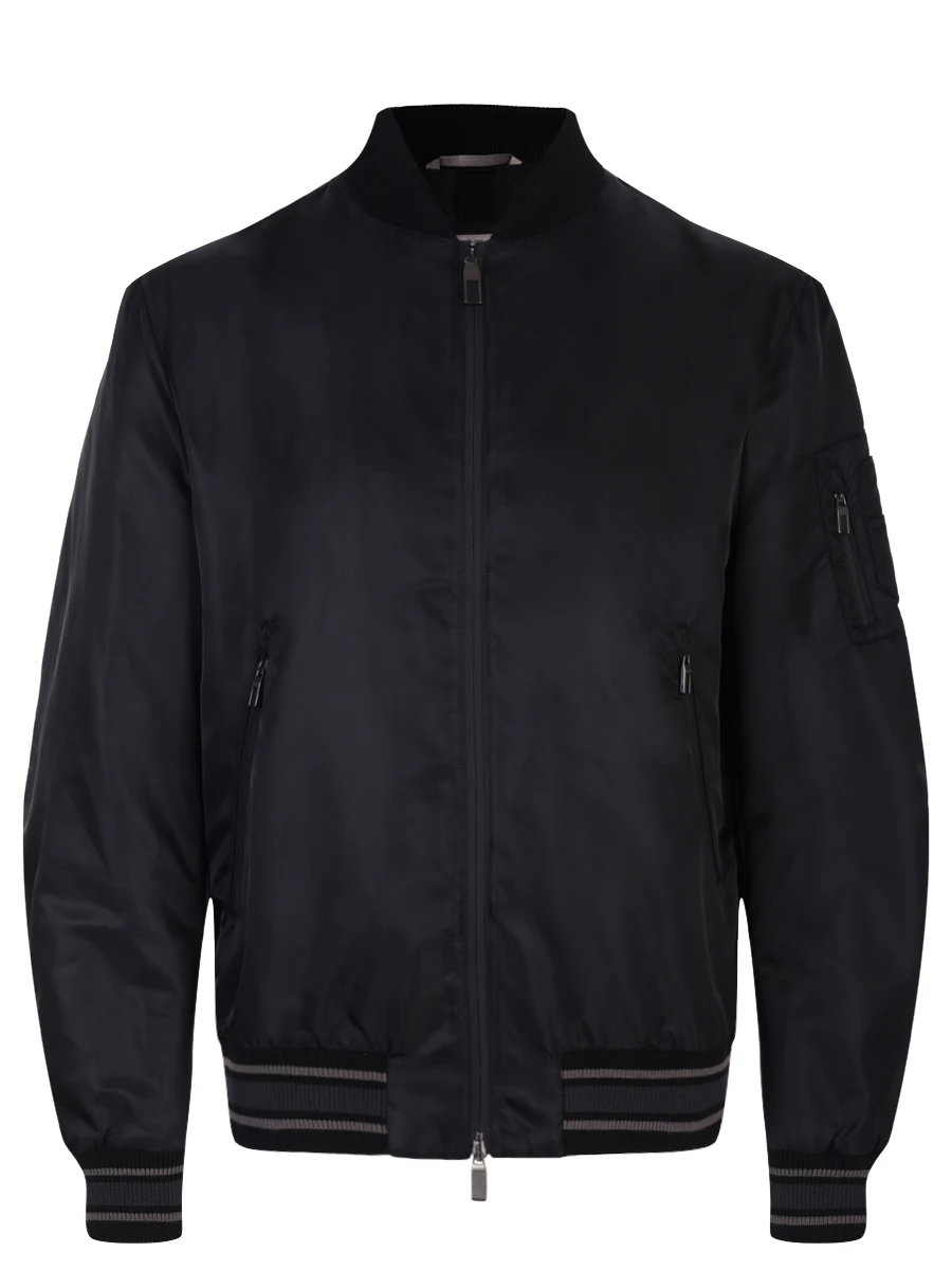 Куртка-бомбер однотонная