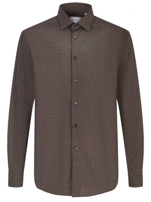 Рубашка Slim Fit хлопковая S.FERRAGAMO