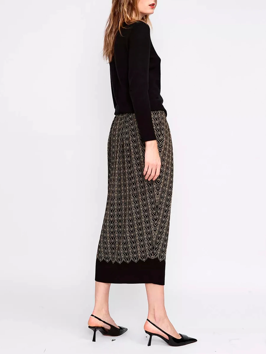 Юбка шелковая