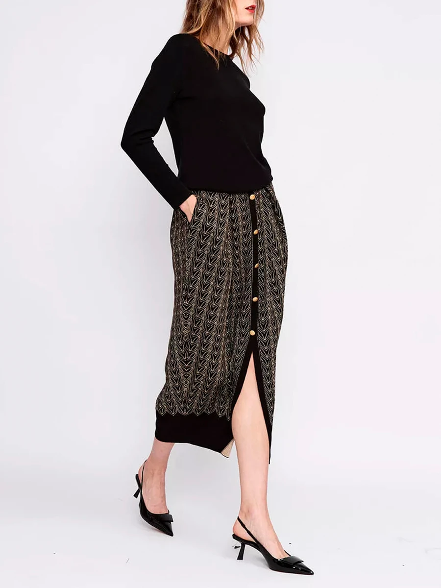 Юбка шелковая