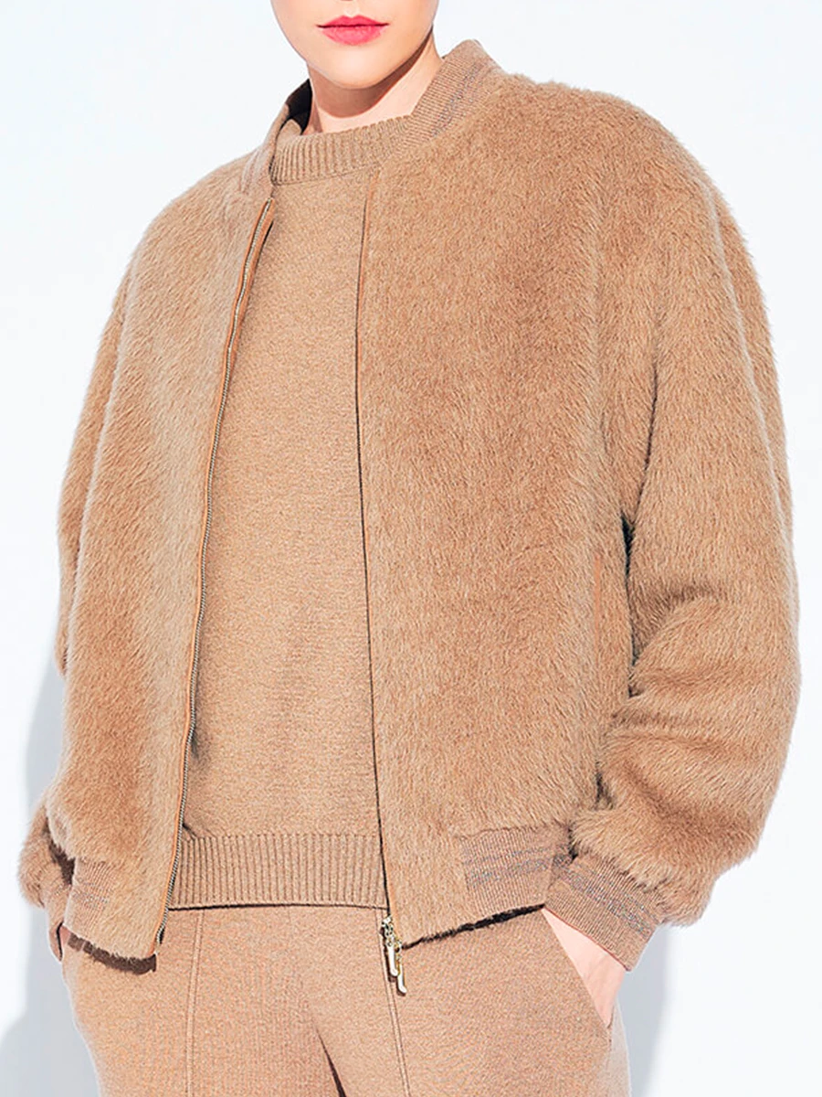 Бомбер шерстяной