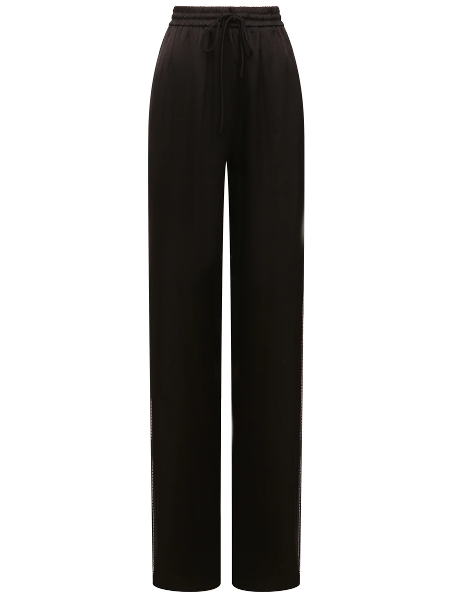 Брюки-палаццо однотонные