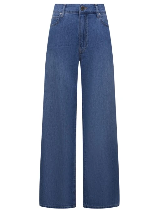 Джинсы-палаццо однотонные PINKO