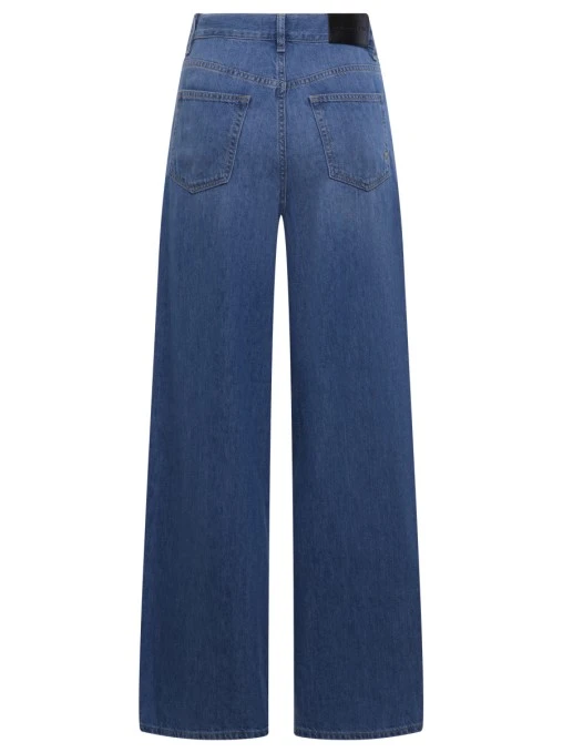 Джинсы-палаццо однотонные PINKO