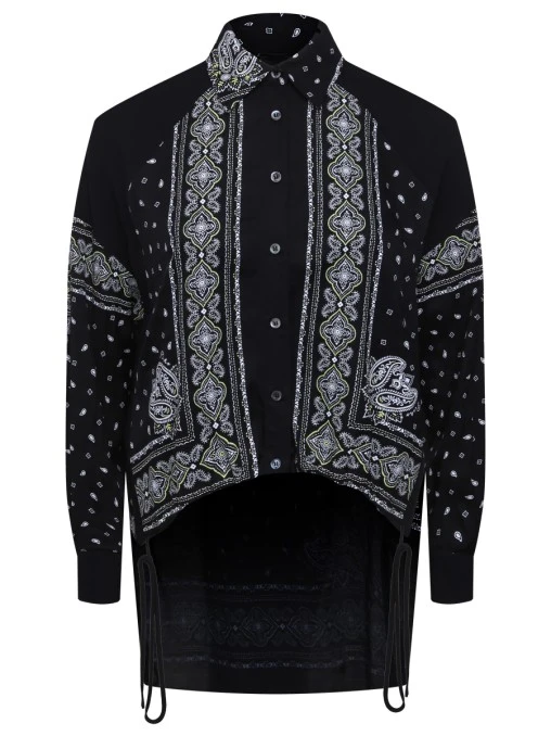 Рубашка с принтом из вискозы PINKO