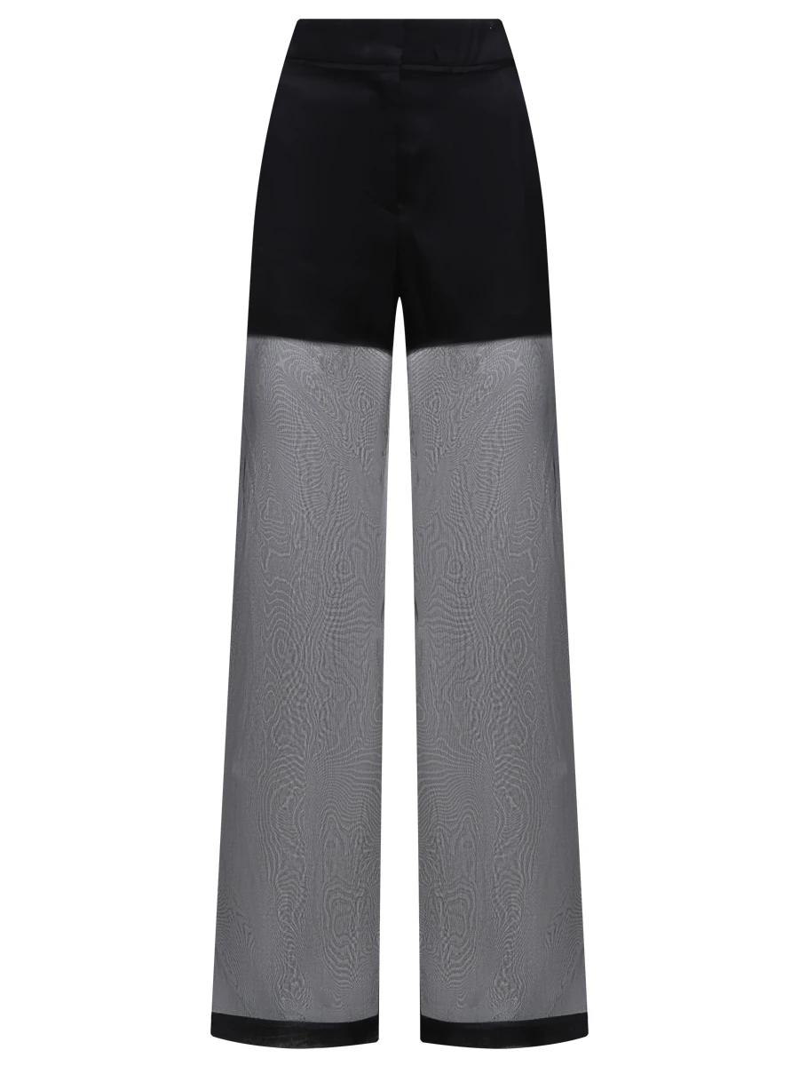 Брюки изо льна и вискозы