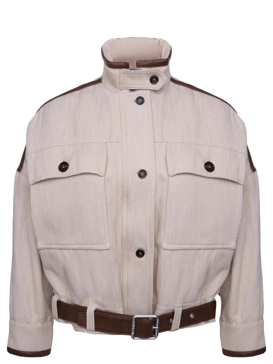 Куртка из хлопка и льна