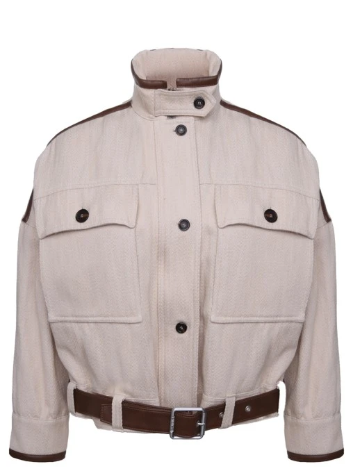 Куртка из хлопка и льна PINKO