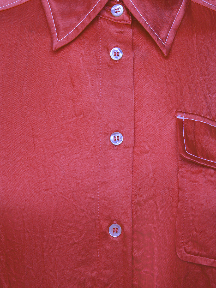 Рубашка однотонная