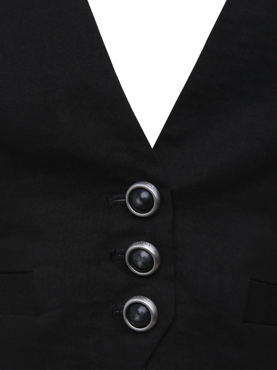 Топ изо льна и вискозы