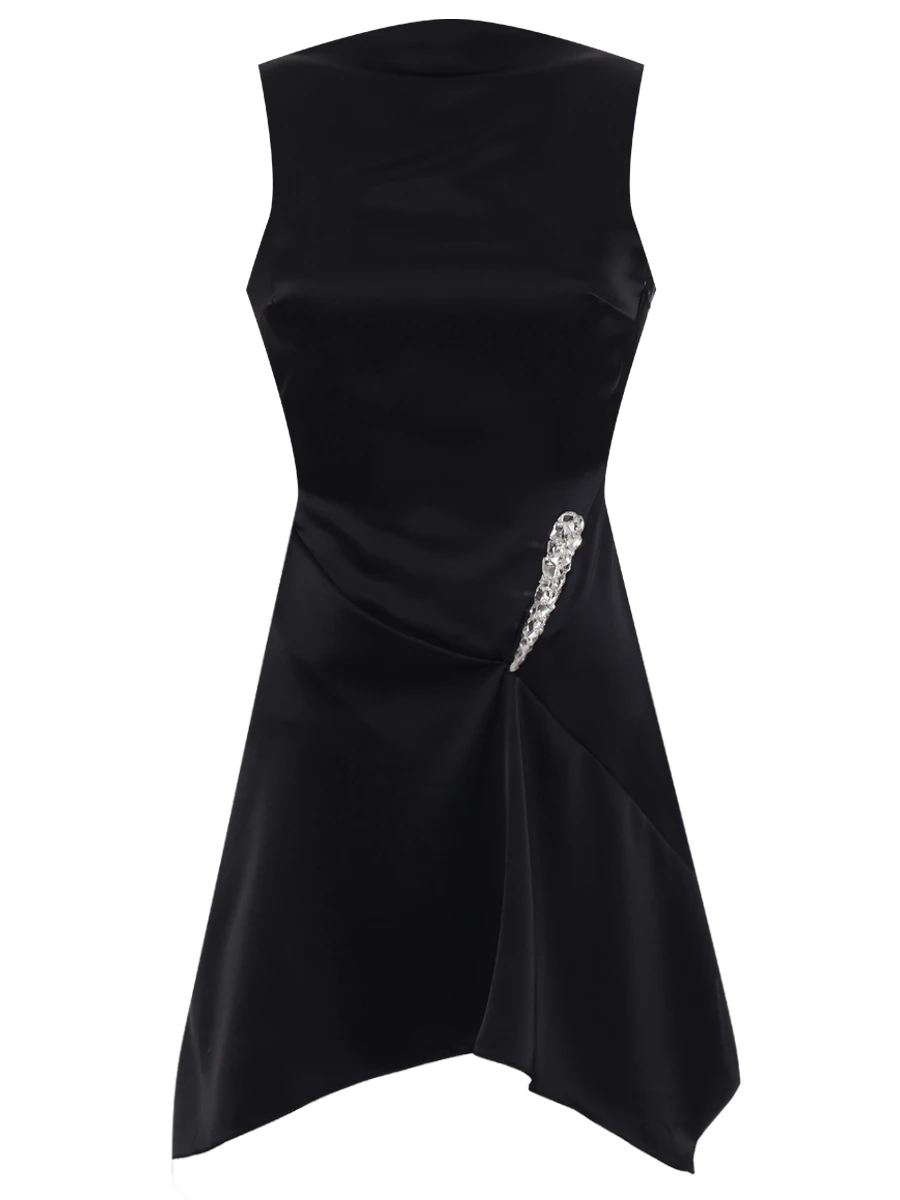 Платье атласное