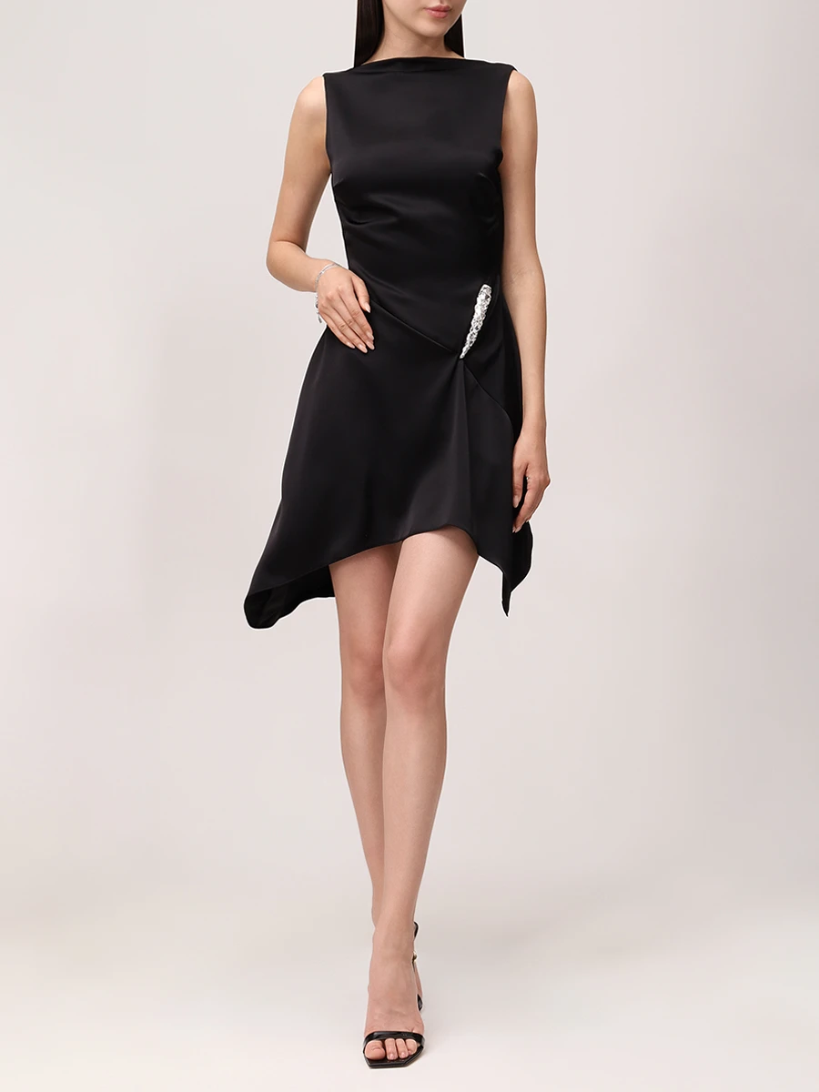 Платье атласное