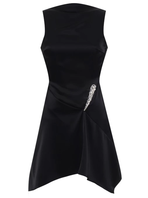 Платье атласное DAVID KOMA