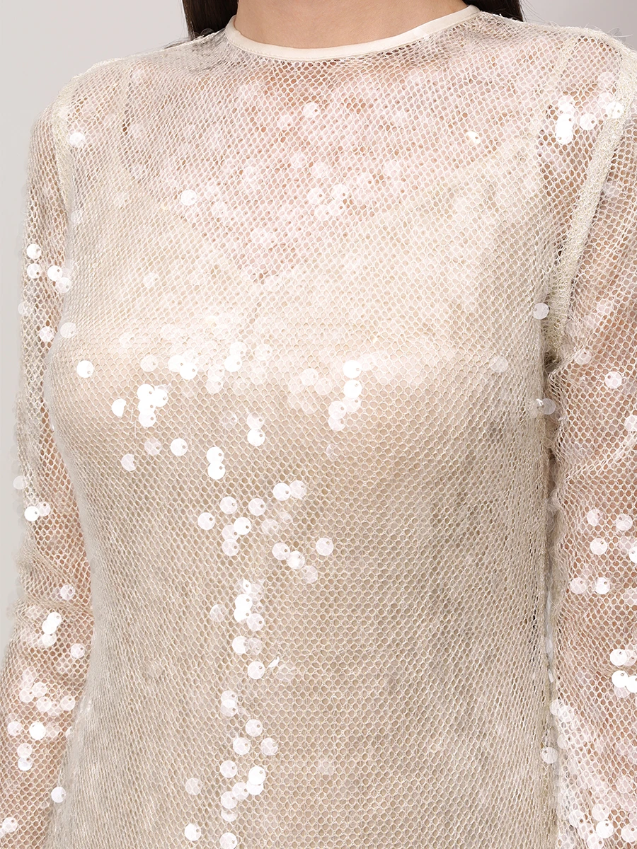 Платье с пайетками