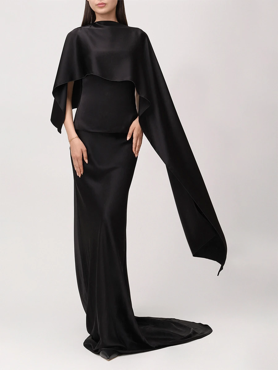 Блуза атласная