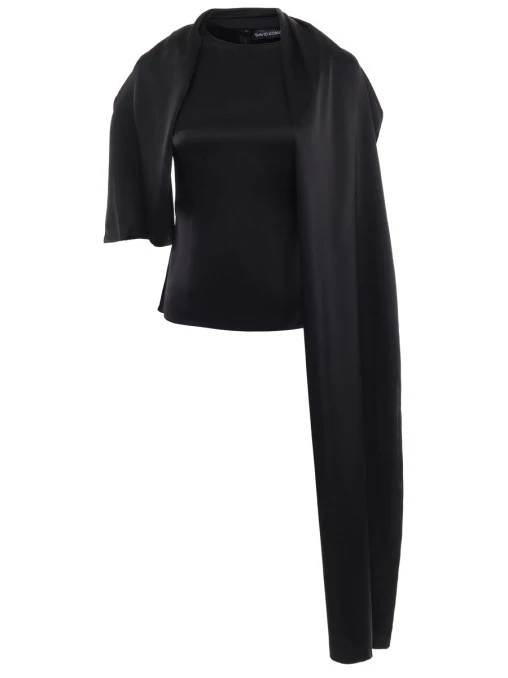 Блуза атласная DAVID KOMA