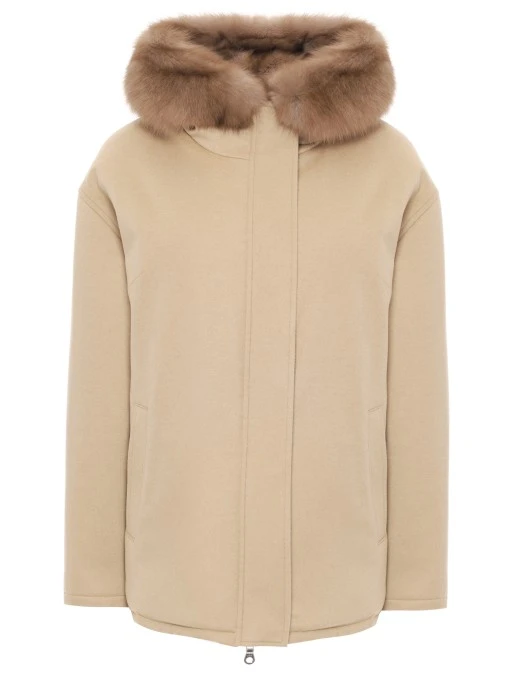 Парка с подкладом из мехом соболя AMELI