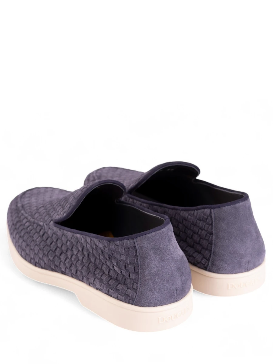 Лоферы замшевые