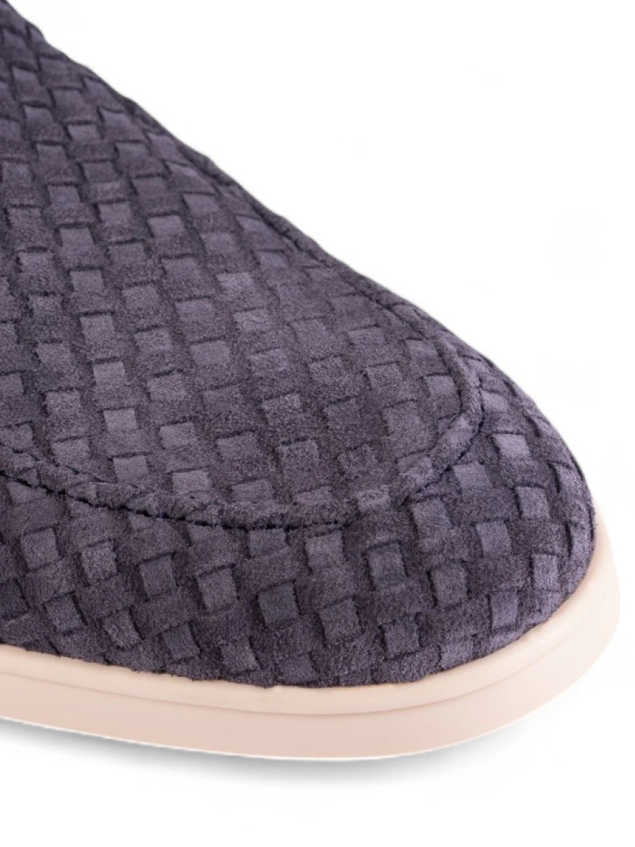 Лоферы замшевые