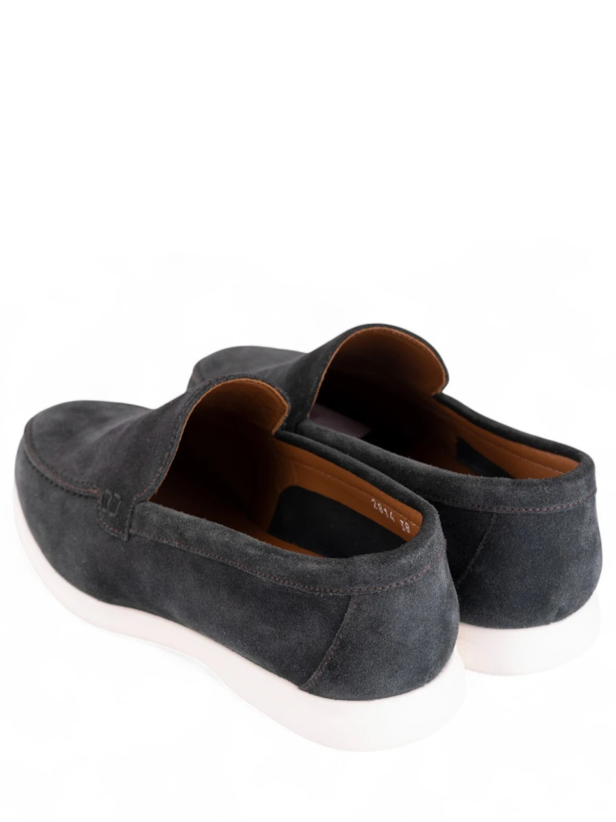 Лоферы замшевые