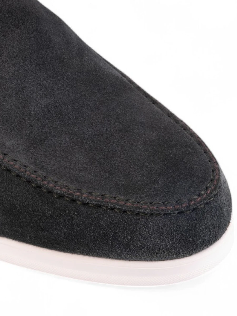 Лоферы замшевые